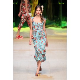 Коприна Dolce&Gabbana ситни рози
